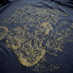 May club -【WESTRIDE】"UNCLE CHOPPER" TEE - NAVY