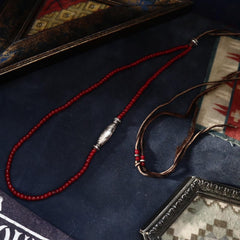 FRENCH ANTIQUE WHITE HEARTS PEACE BEADS SET - May club