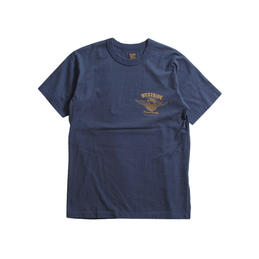 May club -【WESTRIDE】"1976 HARLEY BICENTENNIAL" TEE - NAVY