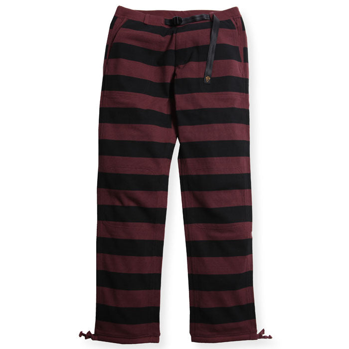 BORDER LONG PANTS - MRN/BLK - May club