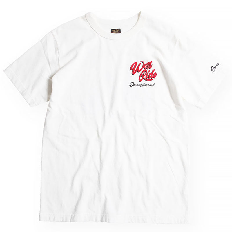 "WEST RIDE ONE MORE" TEE - WHITE - May club