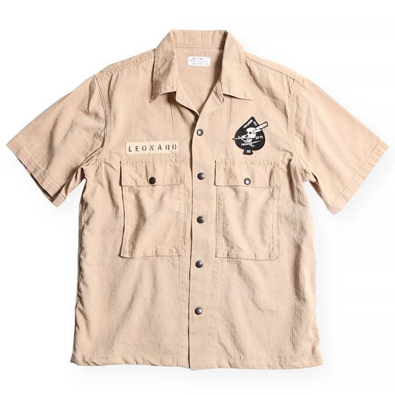 LEONARD ARMY SHORT SLEEVE SHIRTS - BEIGE - May club