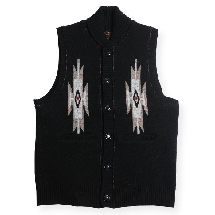 NATIVE SHETLAND VEST - BLACK - May club