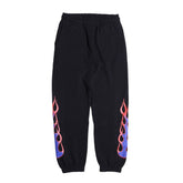 BERDOO FLAMES SWEAT PANTS - BLACK - May club