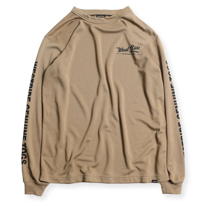 POWER DRY LONG TEE - GENUINE BEIGE - May club