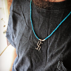 May club -【Chooke】HEISHI x OLD BLUE ANTIQUE WHITE HEART JOCLAS PATTERN