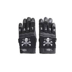 May club -【WESTRIDE】TEXTILE GLOVE - SKULL(BLACK)