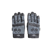 May club -【WESTRIDE】TEXTILE GLOVE - CROSS FLAGS(GREY)