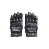 May club -【WESTRIDE】TEXTILE GLOVE - SURVIVE ON THE ROAD(BLACK)