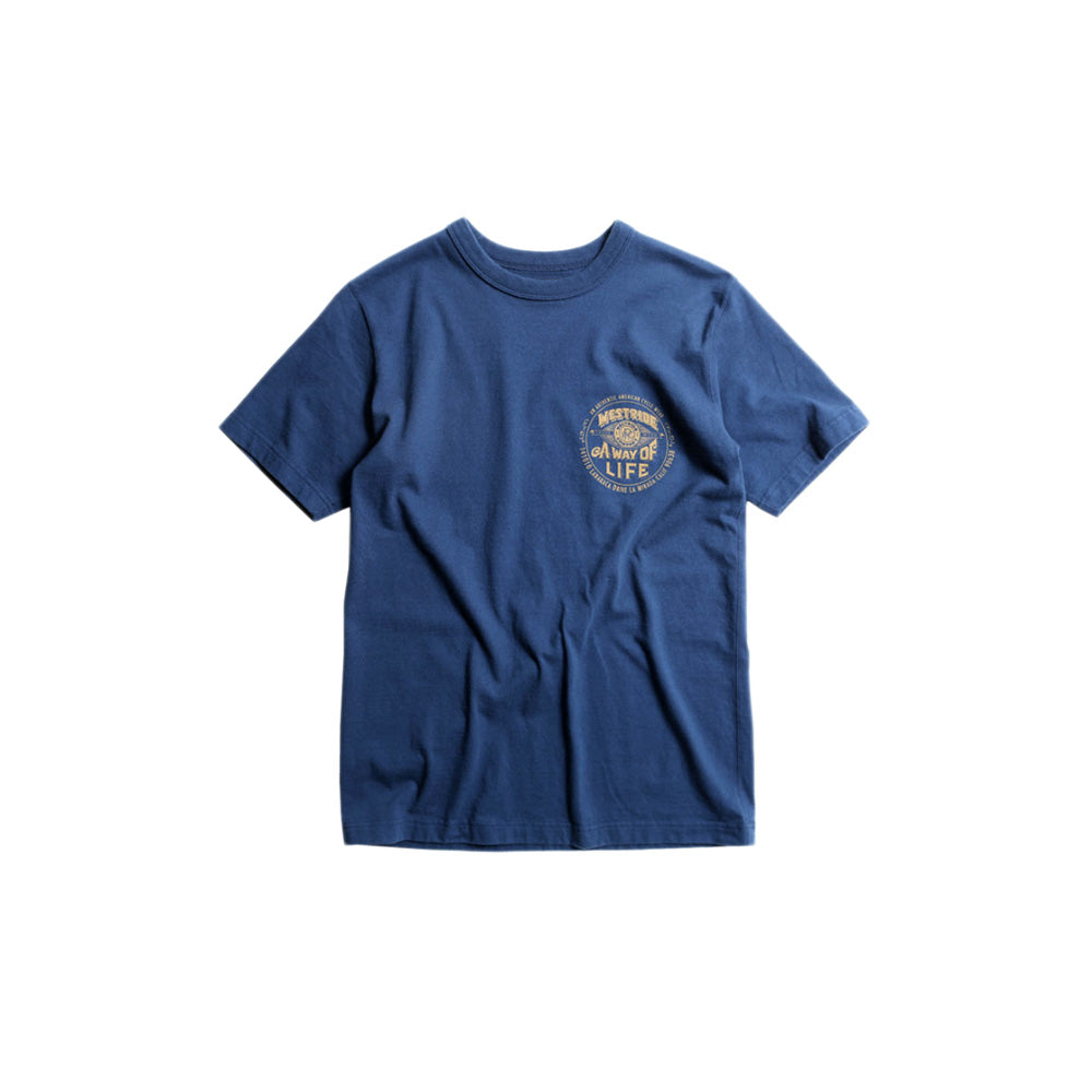May club -【WESTRIDE】"A WAY OF LIFE" TEE - NAVY