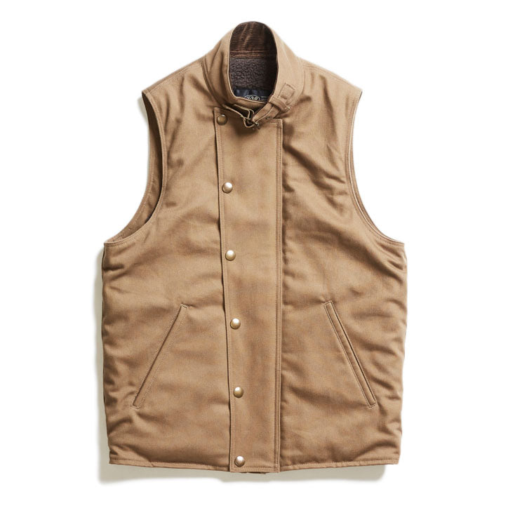 ACV-V01KT COTTON ULSTER VEST - KHAKI - May club