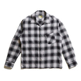 ACV-SH02CLROM OMBRE CHECK SLANT POCKET OPEN COLLAR SHIRT - May club
