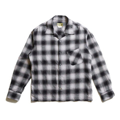 ACV-SH02CLROM OMBRE CHECK SLANT POCKET OPEN COLLAR SHIRT - May club