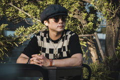 CLASSIC RIB SWEATER:CHECKER - May club