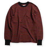 HEAVY BORDER LONG SLEEVES TEE ( 1cm 間隙) - BRK/BLK - May club