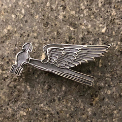 May club -【SHAFT SILVER WORKS】FLYING HAMMER BADGE (S)