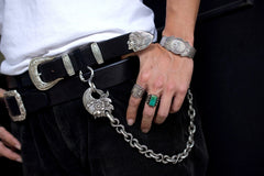 MAY CLUB ALL SILVER WESTERN BELT - PREORDER