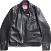 May club -【Addict Clothes】AD-03 Sheepskin British Asymmetry Jacket - Black(茶芯)