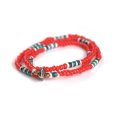 White Heart Mix Necklace & Bracelet - May club