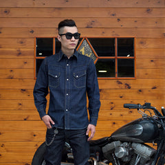 May club -【WESTRIDE】WR3001 ONE WASH DENIM SHIRTS