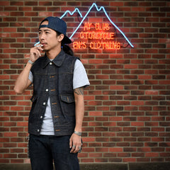 May club -【WESTRIDE】SWASTIKA DENIM VEST