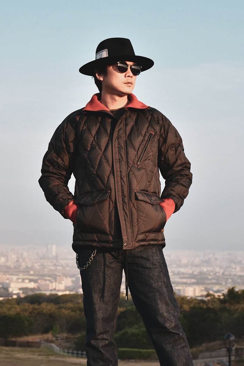 ALL NEW RACING DOWN JKT2 RELAX FIT with WIND GUARD - PLD BLK/RED - May club