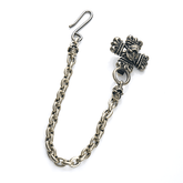 歌德十字雙骷髏腰鍊 - May club