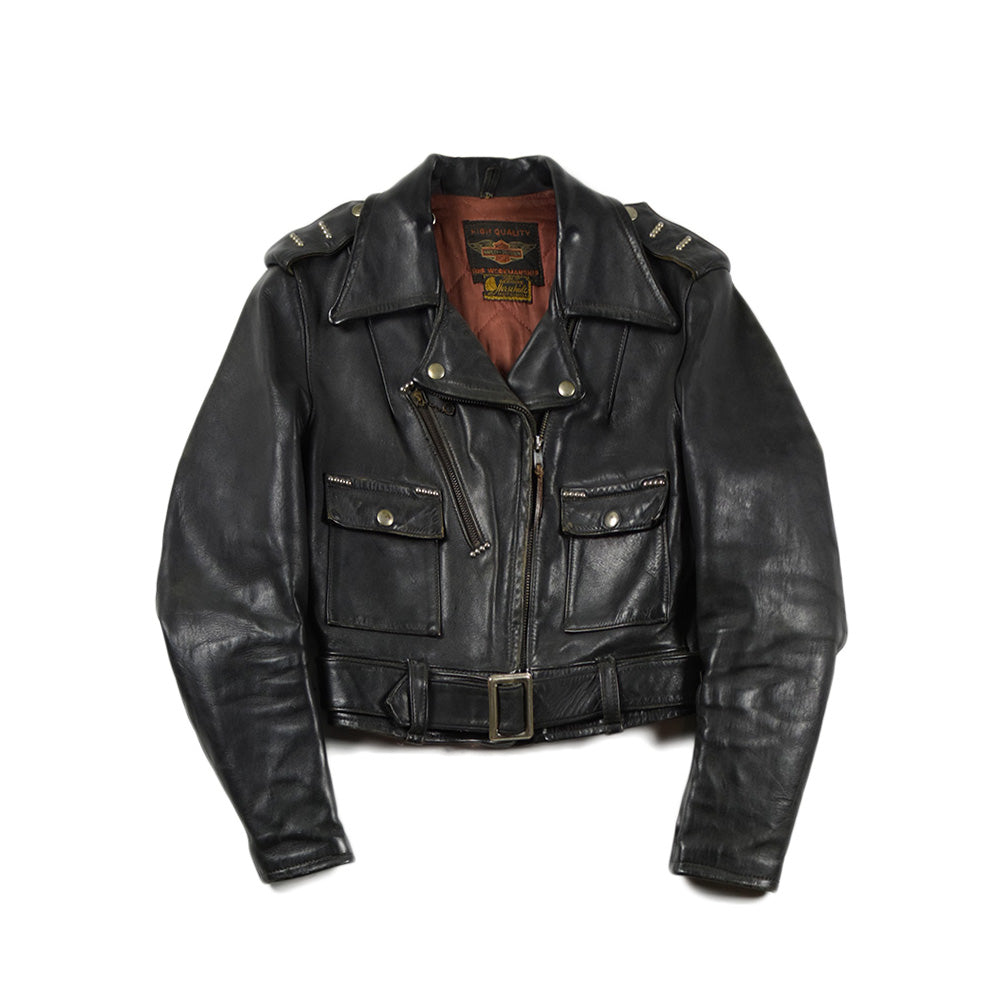 May club -【Vintage】50'S HARLEY DAVIDSON CYCLE QUEEN HORSEHIDE LEATHER MOTORCYCLE JACKET