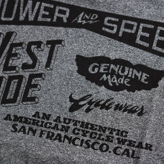 May club -【WESTRIDE】"CYCLE GOODIES" TEE - GREY