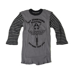 七分條紋袖保暖衣:BETWEEN YOUR LEG - May club