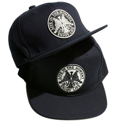 May club -【May club】LIVE IN THE MOMENT TRUCKER CAP - BLACK