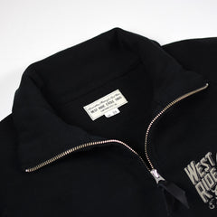May club -【WESTRIDE】FULL ZIP MC JERSEY - BLK/GRY