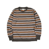 May club -【WESTRIDE】CLASSIC RIB MULTI BORDER L/S SWEATER - GRN/GOLD