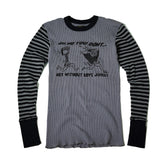 條紋長袖保暖衣:You Don't - May club