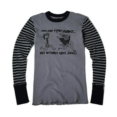 條紋長袖保暖衣:You Don't - May club