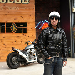 May club -【JACKSUN'S】ATLAS CYCLE LEATHER JACKET - HORSEHIDE