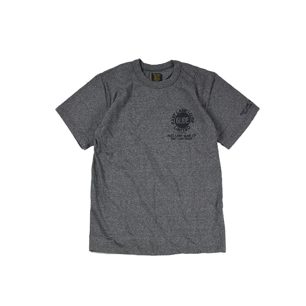 May club -【WESTRIDE】"GLIDE MOTOR OIL" TEE - GREY