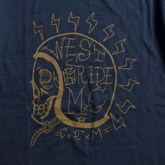 May club -【WESTRIDE】"SNAKE BITE" TEE - NAVY