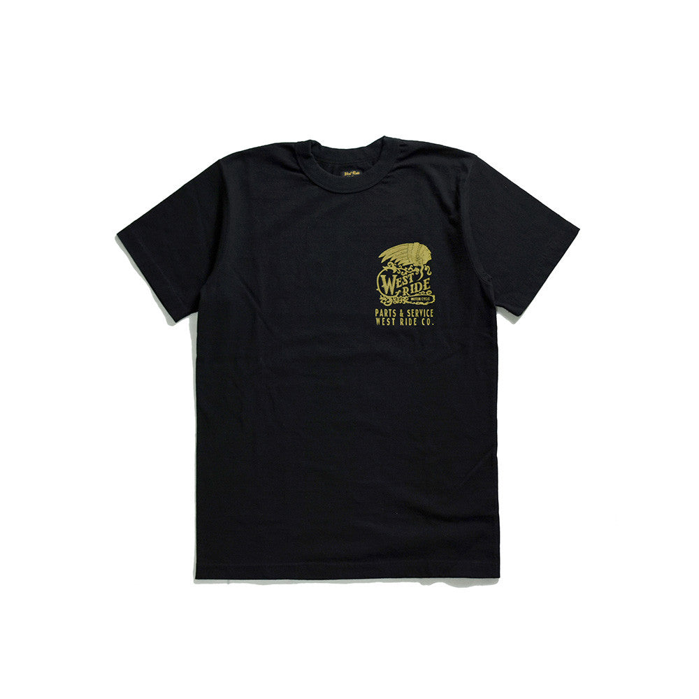 May club -【WESTRIDE】"WR PARTS & SERVICE" TEE