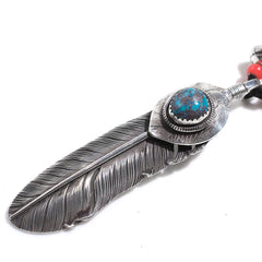 PEACE SILVER FEATHER EAGLE HEART - BISBEE SET(RIGHT) - May club