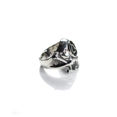 May club -【HWZNBROSS】C.T.M x HWZN MFG. BOMB SIGHT SKULL RING(ALL SILVER)