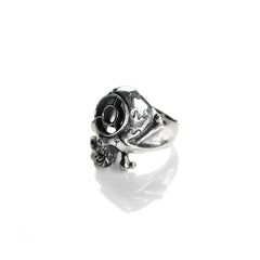 May club -【HWZNBROSS】C.T.M x HWZN MFG. BOMB SIGHT SKULL RING(ALL SILVER)