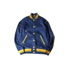May club -【North No Name】COTTON VARSITY JACKET - BLUE