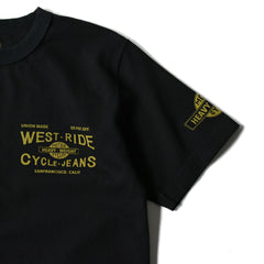 May club -【WESTRIDE】"CYCLE-JEANS" TEE - BLACK