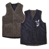 REVERSIBLE ARMY VEST - BLACK - May club
