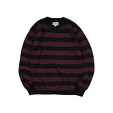 May club -【WESTRIDE】CLASSIC RIB BORDER L/S SWEATER - BLK/BGDY