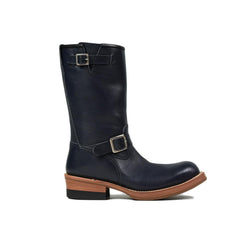 May club -【Addict Clothes】AD-S-01 STEERHIDE ENGINEER BOOTS - DARK BLUE