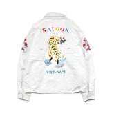 May club -【BAD QUENTIN】VIET-NAM SOUVENIR JACKET - WHITE