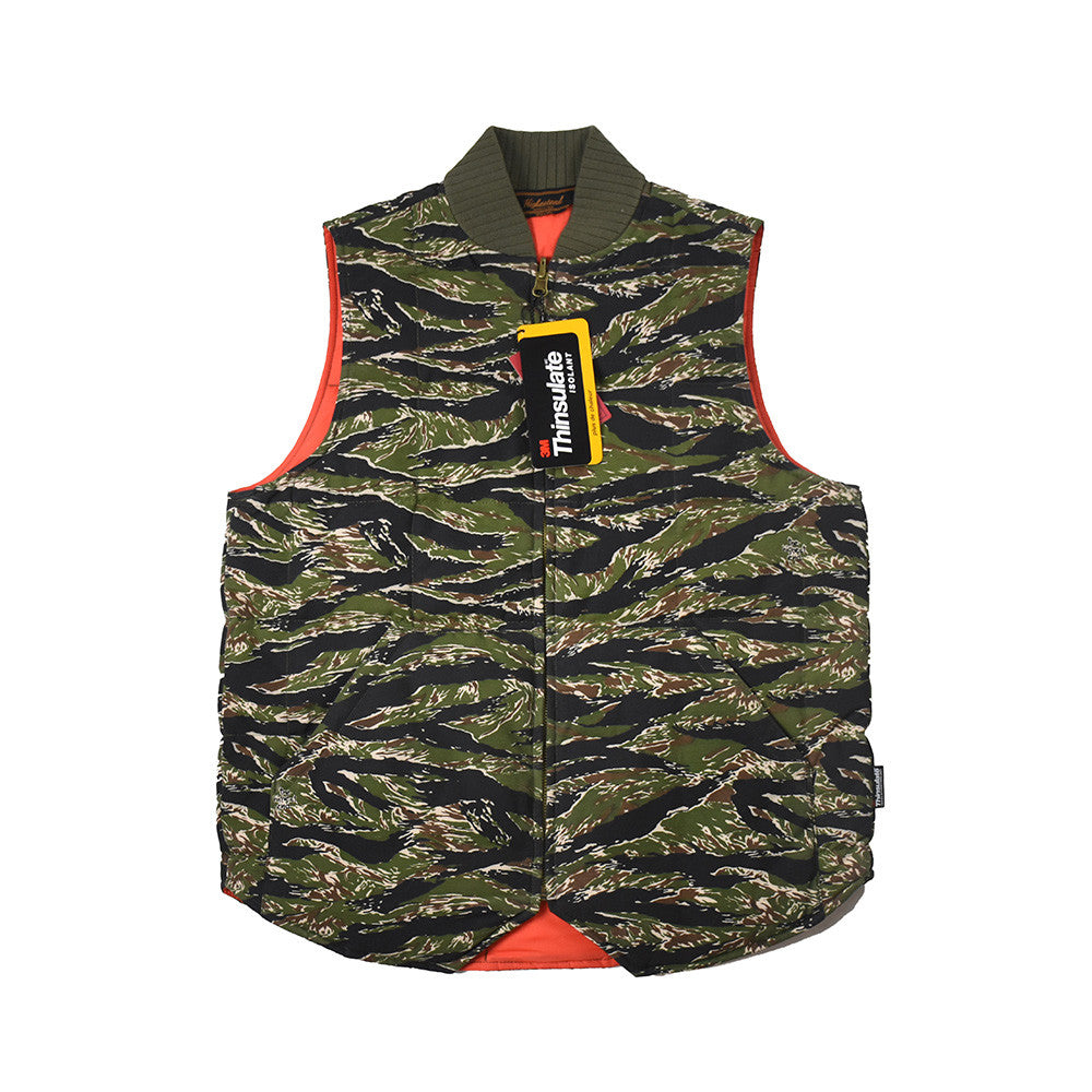 May club -【THE HIGHEST END】THINSULATE VEST - TIGER CAMO