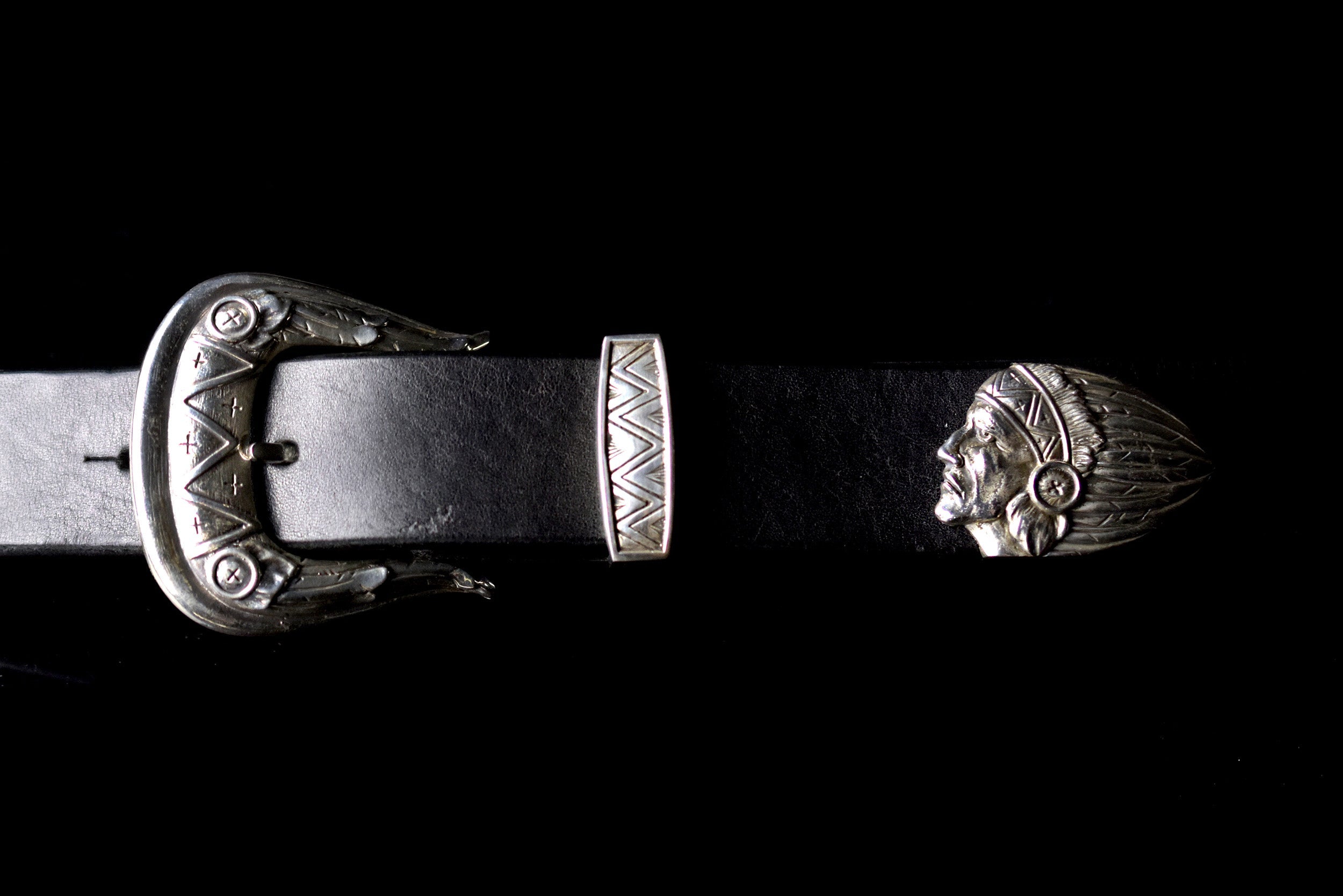 May club -【May club】MAY CLUB ALL SILVER WESTERN BELT